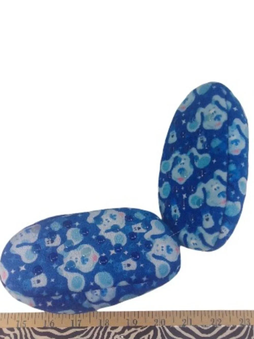 Fuzzy Babba Blue's Clues Slipper Socks with Gripper Bottoms